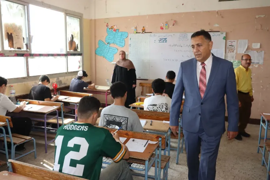 محافظ القليوبية يتفقد لجان امتحانات الثانوية العامة