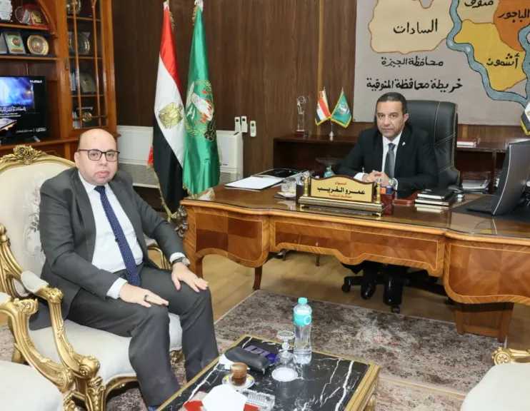 محافظ المنوفية يلتقى مدير هيئة الأوقاف لبحث الفرص الاستثمارية المتاحة لخدمة أبناء المحافظة