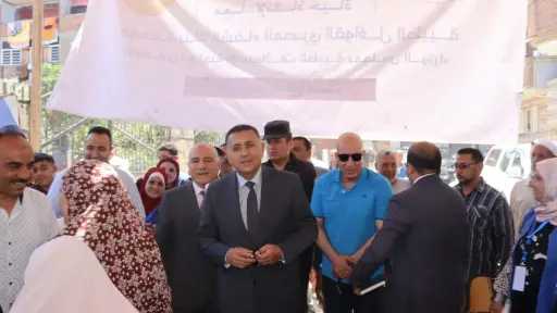 محافظ القليوبية يتفقد أعمال القافلة الطبية المجانية بوحدة... محافظ القليوبية يتفقد أعمال القافلة الطبية المجانية بوحدة البقاشين الصحية بكفر شكر