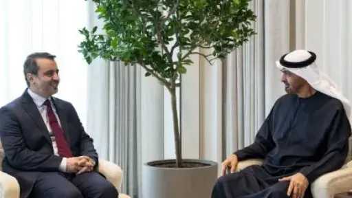 رئيس الإمارات يبحث مع وزير خارجية سوريا تطورات المنطقة