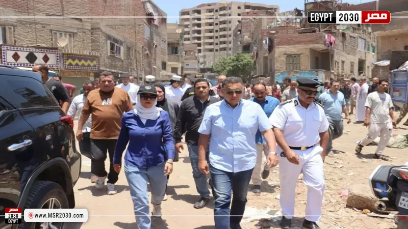 جانب من جولة محافظ القليوبية