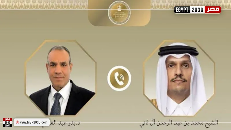 وزير الخارجية ونظيره القطري