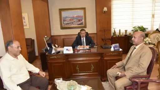 محافظ بورسعيد يستقبل مدير مديرية الزراعة الجديد