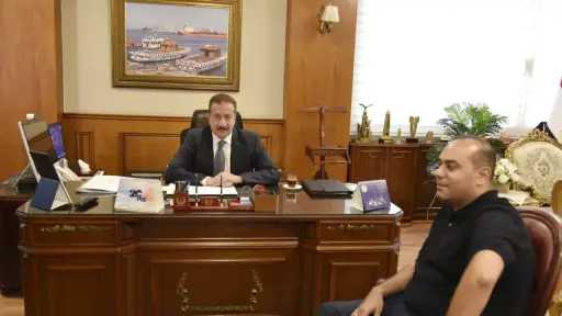 محافظ بورسعيد يستقبل النائب مصطفى جبر عضو مجلس النواب