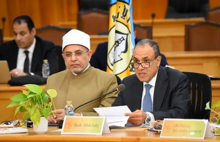 جانب من مشاركة وزير الخارجية في المائدة المستديرة الأولى لمبادرة الأمم المتحدة 