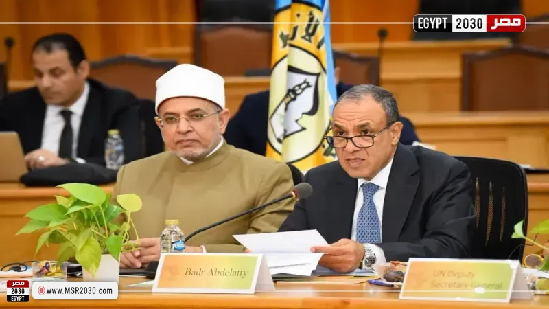 جانب من مشاركة وزير الخارجية في المائدة المستديرة الأولى لمبادرة الأمم المتحدة 
