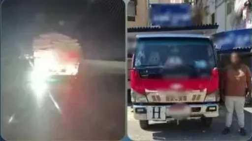 بعد تداول فيديو.. ضبط سائق «نقل» لتركيبه كشاف خلفي بالسيارة في البحيرة