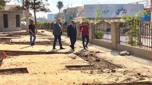 محافظ الدقهلية يتابع أعمال إنشاء حدائق جديدة بمدينة طلخا