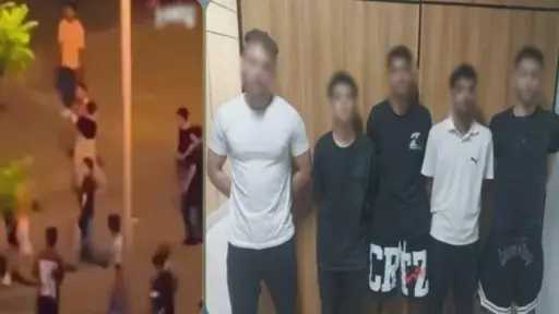 مشاجرة داخل كمبوند بالتجمع الأول.. الداخلية تكشف الحقيقة... مشاجرة داخل كمبوند بالتجمع الأول.. الداخلية تكشف الحقيقة بعد تداول فيديو على مواقع التواصل