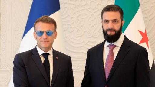 الشرع يستقبل نظيره الفرنسي بقصر الشعب تزامنا مع انفجارات قرب مقر إقامة ماكرون