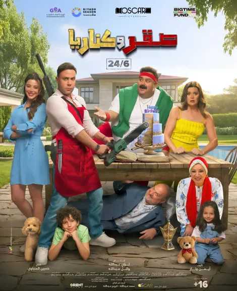 «صقر وكناريا » يتصدر قائمة الإيرادات بالسينما أمس