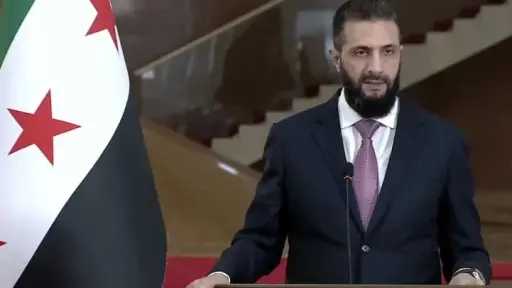 الشرع: اتفقنا مع ماكرون على بدء تبادل السفراء... الشرع: اتفقنا مع ماكرون على بدء تبادل السفراء قريبًا