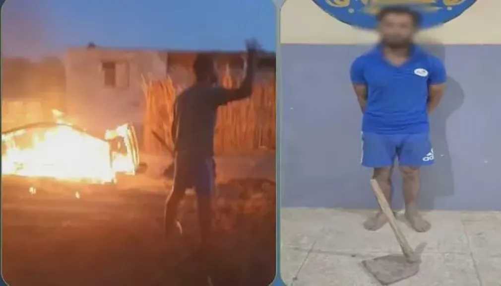 بسبب خلافات أسرية.. ضبط شخص أشعل النيران في أثاث منزل بالجيزة