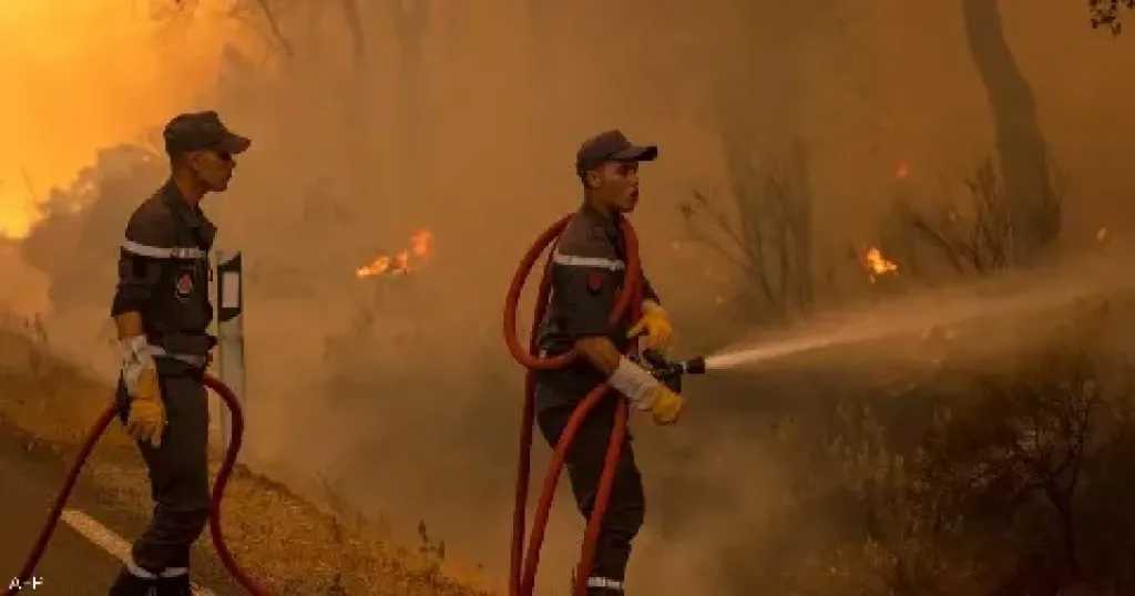 المغرب يواصل إخماد حريق في واحات جنوب شرقي البلاد