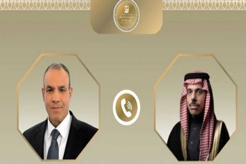وزير الخارجية ونظيره السعودي يجددان إدانتهما للاعتداءات الإيرانية المتكررة التي استهدفت عددا من الدول العربية