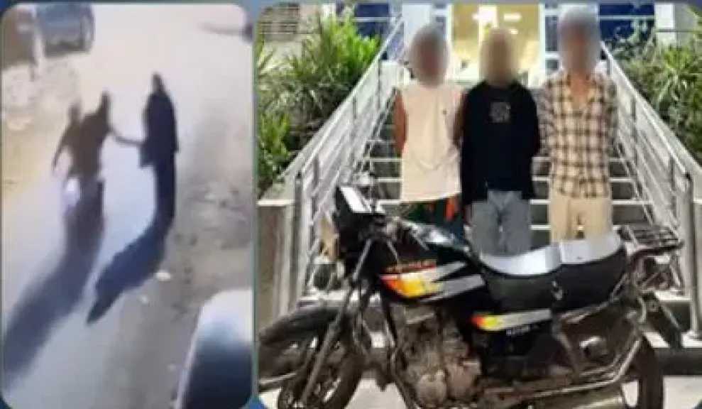 فيديو متداول يكشف سارقي حقيبة سيدة بالفيوم.. والداخلية تضبط المتهمين ومستقبل الدراجة المسروقة