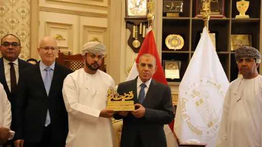محكمة النقض تستقبل وفدا قضائيا من سلطنة عمان... محكمة النقض تستقبل وفدا قضائيا من سلطنة عمان لبحث تعزيز التعاون وتبادل الخبرات