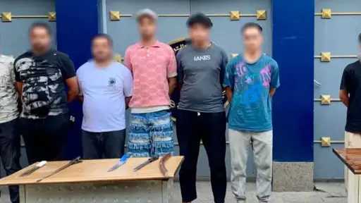 مشاجرة بسبب تجارة اللحوم في بني سويف.. الداخلية... مشاجرة بسبب تجارة اللحوم في بني سويف.. الداخلية تضبط 10 متهمين وتتحفظ على الأسلحة البيضاء والعصي