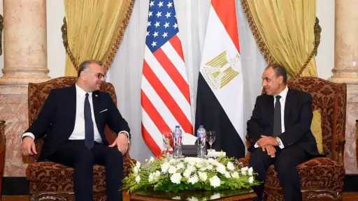 وزير الخارجية يستقبل كبير مستشاري الرئيس الأمريكي للشؤون... وزير الخارجية يستقبل كبير مستشاري الرئيس الأمريكي للشؤون العربية والأفريقية لبحث التطورات الإقليمية