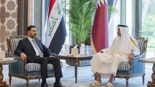 أمير قطر ورئيس وزراء العراق يؤكدان ضرورة ضمان... أمير قطر ورئيس وزراء العراق يؤكدان ضرورة ضمان حرية الملاحة في مضيق هرمز