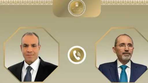 وزير الخارجية يبحث مع نظيره الأردني سبل خفض... وزير الخارجية يبحث مع نظيره الأردني سبل خفض التصعيد بالمنطقة