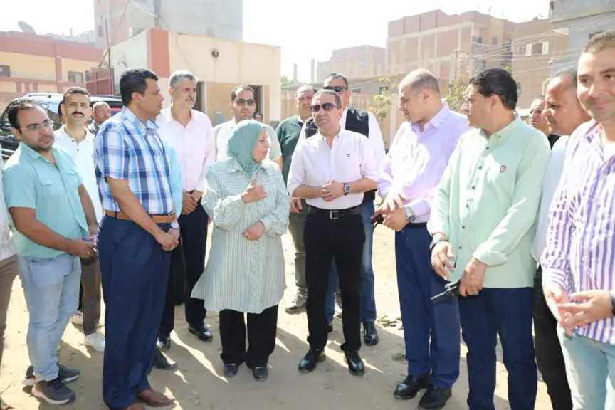 محافظ المنوفية يتفقد أعمال إحلال وصيانة  مدرسة شهداء 6 أكتوبر الإعدادية بجروان