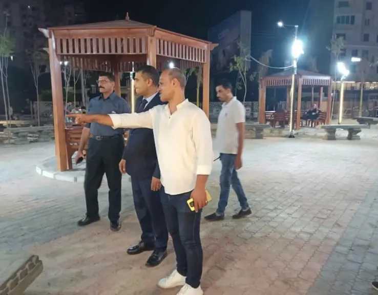 نائب محافظ الدقهلية يتفقد أعمال إنشاء حديقة كوكب الشرق