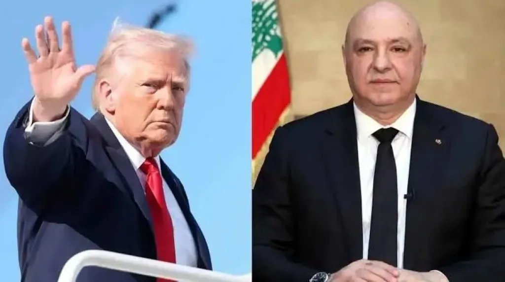 الرئيس اللبناني وترامب