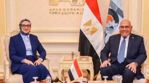 محافظ الوادي الجديد ورئيس الهيئة العربية للتصنيع يبحثان... محافظ الوادي الجديد ورئيس الهيئة العربية للتصنيع يبحثان الموقف التنفيذي للمشروعات المشتركة