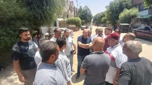 نائب محافظ الجيزة يتفقد أعمال تطوير طريق أبوصير... نائب محافظ الجيزة يتفقد أعمال تطوير طريق أبوصير بالحوامدية