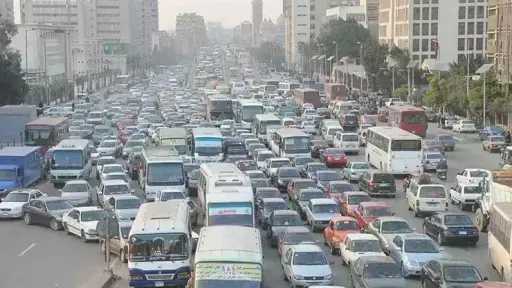 كثافات مرورية بشوارع القاهرة والجيزة كثافات مرورية بشوارع القاهرة والجيزة