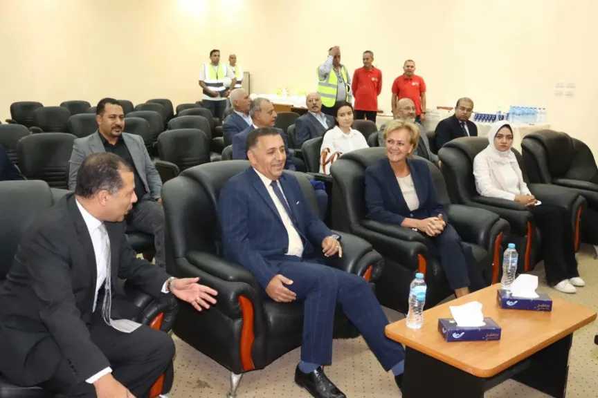 محافظ القليوبية يرافق سفيرة الاتحاد الأوروبي في جولة تفقدية بمحطة معالجة الصرف الصحي بالجبل الأصفر