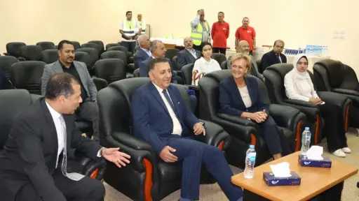 محافظ القليوبية يرافق سفيرة الاتحاد الأوروبي في جولة تفقدية بمحطة معالجة الصرف الصحي بالجبل الأصفر