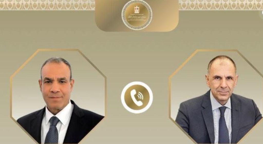 وزير الخارجية ونظيره اليوناني