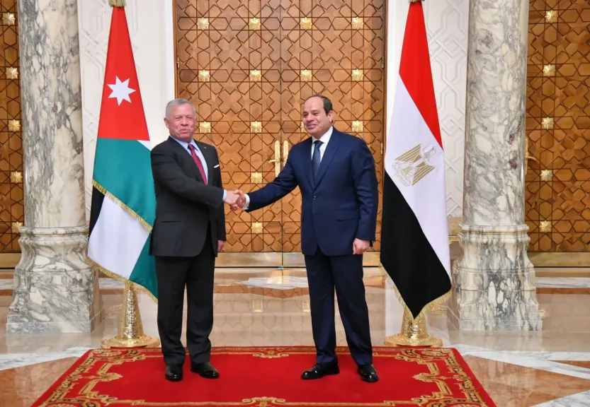 الرئيس السيسي والعاهل الأردني