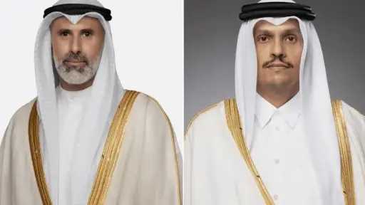 رئيس وزراء قطر ووزير خارجية الكويت يبحثان هاتفيا... رئيس وزراء قطر ووزير خارجية الكويت يبحثان هاتفيا التطورات الإقليمية وخفض التصعيد
