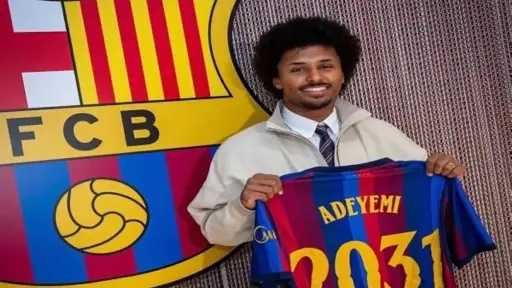 كريم أديمي: حلمي مع برشلونة التتويج بدوري أبطال... كريم أديمي: حلمي مع برشلونة التتويج بدوري أبطال أوروبا.. ولست خائفًا من المنافسة مع لامين يامال