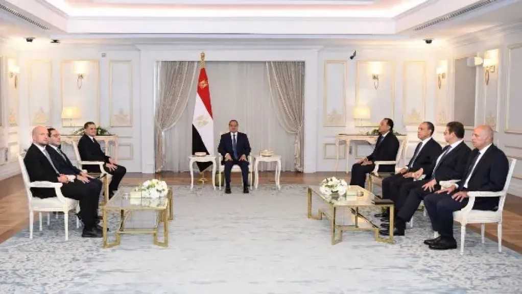 الرئيس السيسي يستقبل بمدينة العلمين رئيس حكومة الوحدة الوطنية الليبية