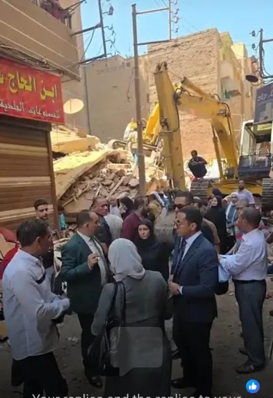 النيابة الإدارية تباشر التحقيقات في انهيار عقار زفتى 