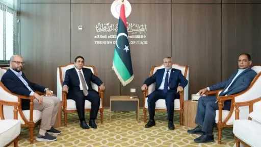 ليبيا.. المنفي وتكالة يبحثان سبل إنهاء المراحل الانتقالية ليبيا.. المنفي وتكالة يبحثان سبل إنهاء المراحل الانتقالية