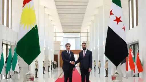 دمشق.. الشرع ورئيس إقليم كردستان يبحثان التطورات الإقليمية دمشق.. الشرع ورئيس إقليم كردستان يبحثان التطورات الإقليمية