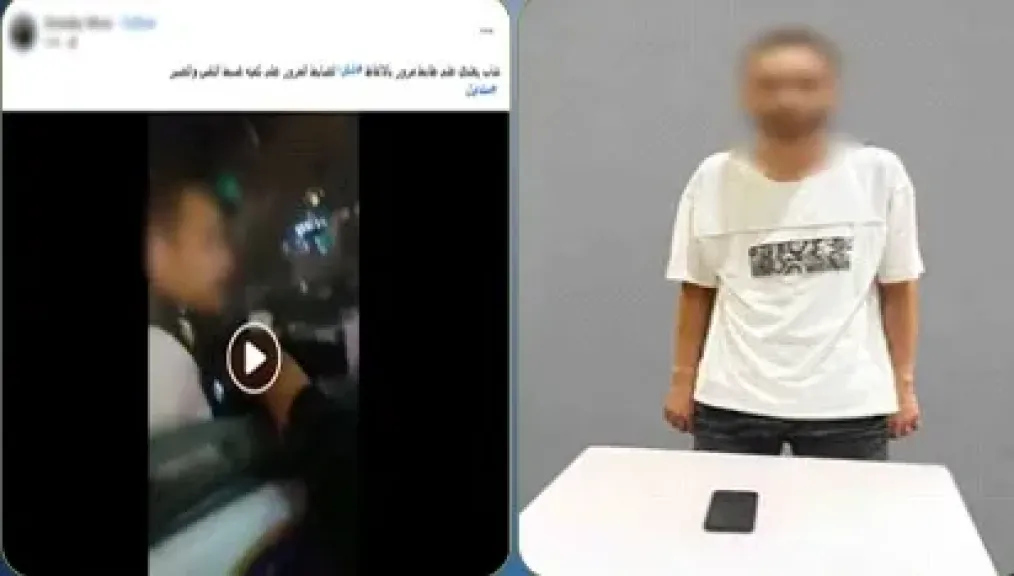 ضبط عنصر جنائي تعدى على ضابط مرور بالزقازيق