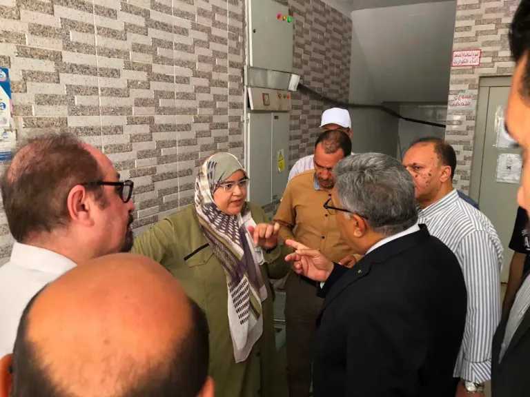 محافظ الدقهلية في زيارة مفاجئة لمستشفى أجا المركزي