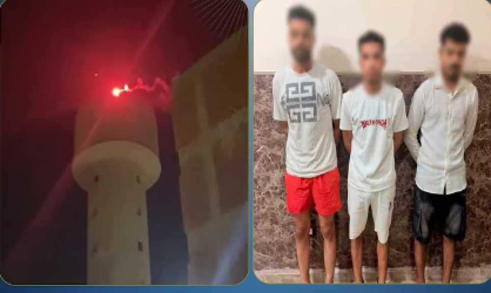 فيديو ألعاب نارية فوق محطة مياه يقود لضبط 3 أشخاص بالقليوبية