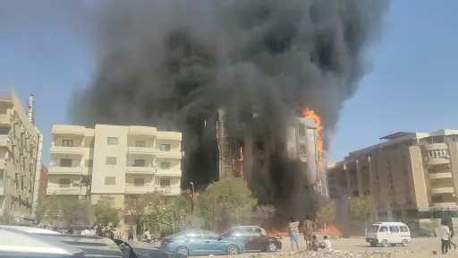 حريق يلتهم محتويات طوابق بعقار في حدائق الأهرام.. والحماية المدنية تسيطر على النيران