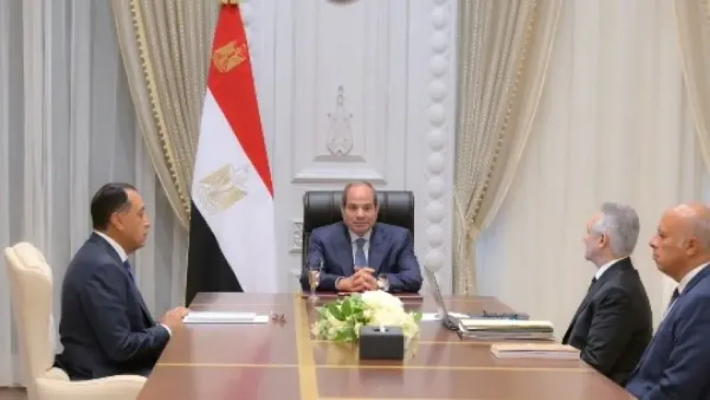 الرئيس السيسي ووزير العدل 