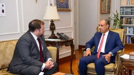 وزير الخارجية يستقبل وزير الدولة البريطاني للشرق الأوسط وزير الخارجية يستقبل وزير الدولة البريطاني للشرق الأوسط