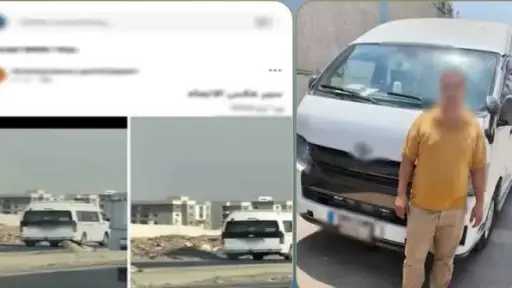 ضبط قائد ميكروباص يسير عكس الاتجاه بالقليوبية ضبط قائد ميكروباص يسير عكس الاتجاه بالقليوبية