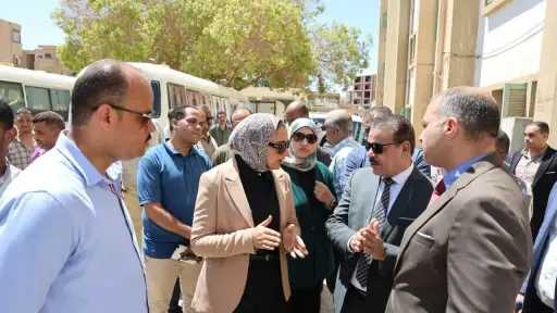 محافظ الوادي الجديد تتفقد موقع إنشاء أول مستشفى... محافظ الوادي الجديد تتفقد موقع إنشاء أول مستشفى جامعي بمقر مديرية الشؤون الصحية سابقًا