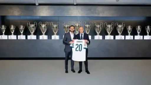 ريال مدريد يقدم برناردو سيلفا رسميًا.. البرتغالي يتحدث... ريال مدريد يقدم برناردو سيلفا رسميًا.. البرتغالي يتحدث عن حلمه وحصد الألقاب